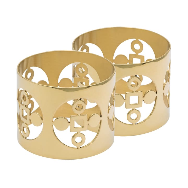 Anima Gemella 냅킨 링 2개 세트, Brass Hilke Collection | 힐케 콜렉션