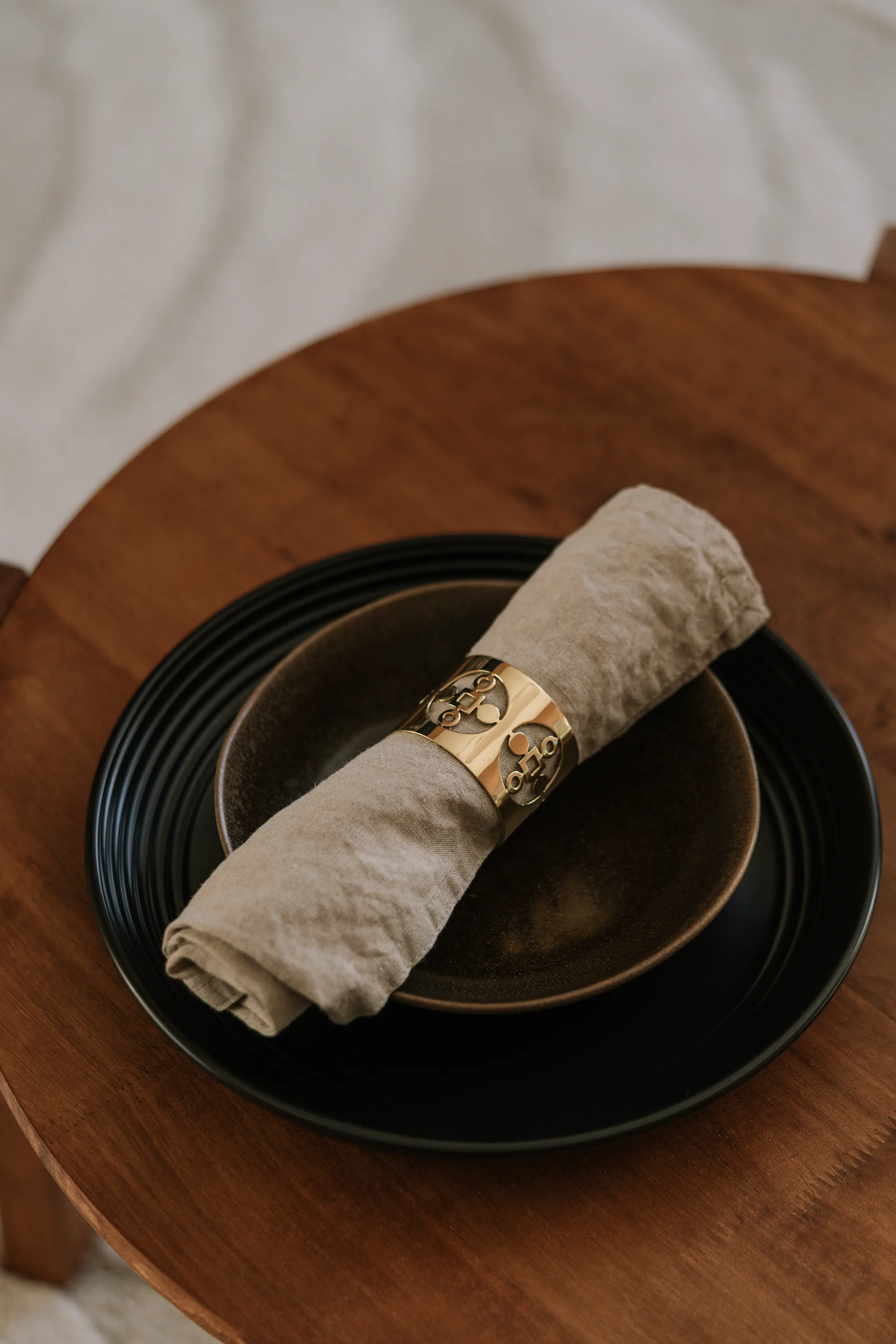 Anima Gemella 냅킨 링 2개 세트, Brass Hilke Collection | 힐케 콜렉션