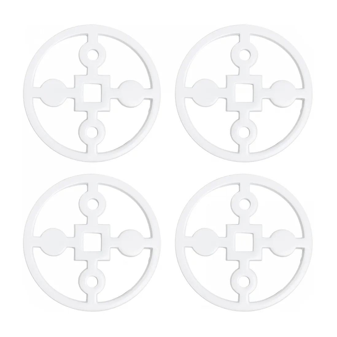 Anima Gemella 코스터 4개 세트, White Hilke Collection | 힐케 콜렉션