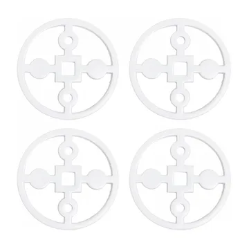 Anima Gemella 코스터 4개 세트 - White - Hilke Collection | 힐케 콜렉션