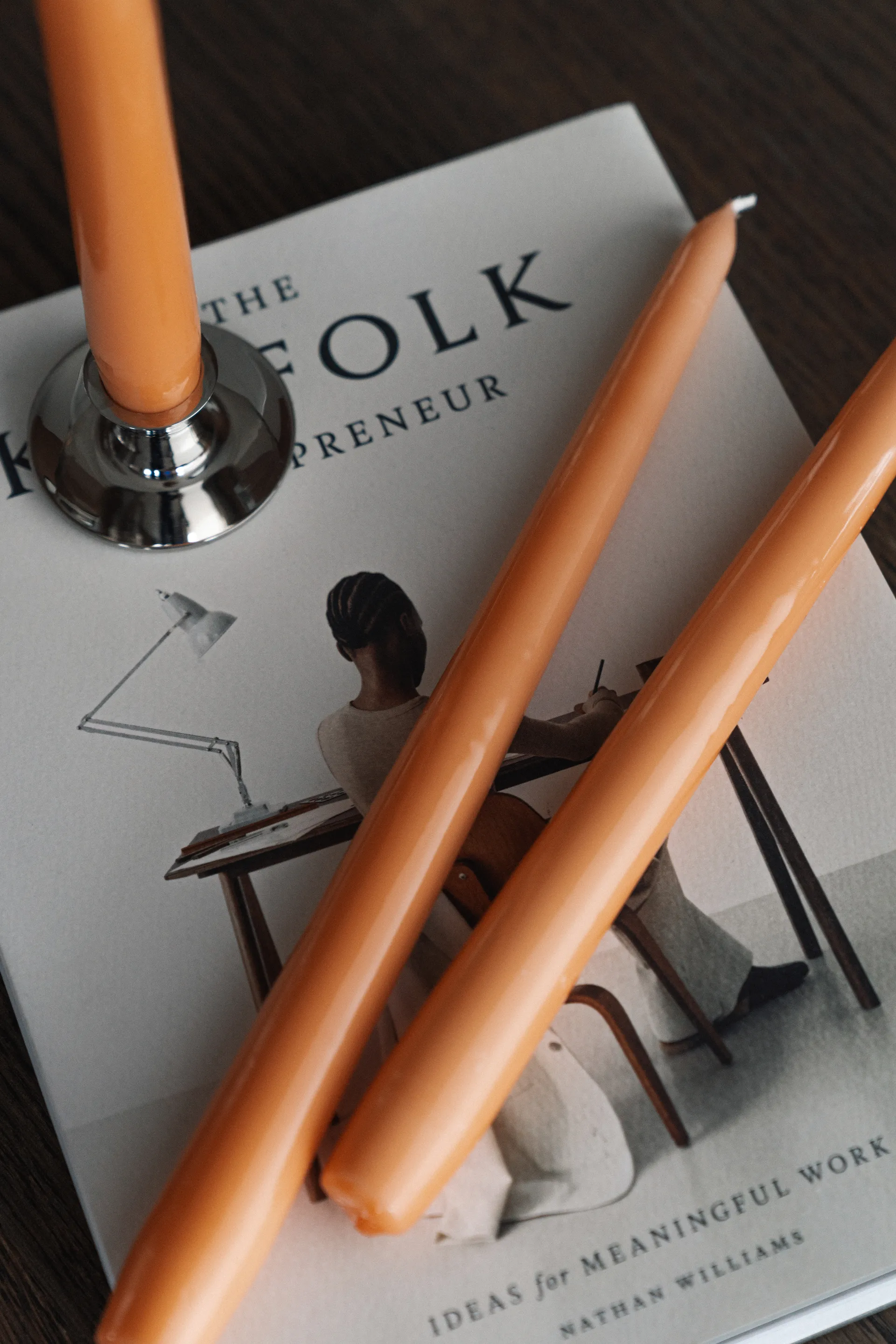 Herrgårdsljus 캔들 30 cm 6개 세트, Apricot Hilke Collection | 힐케 콜렉션