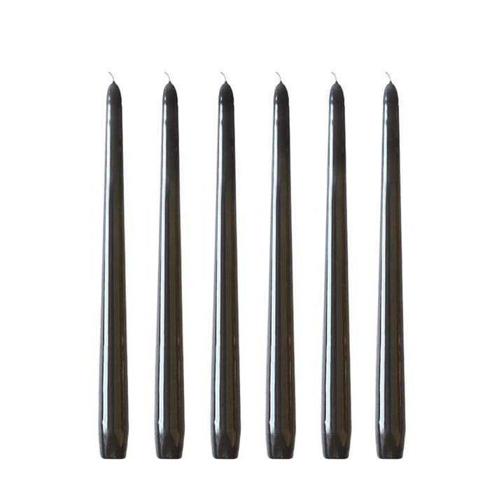 Herrgårdsljus 캔들 30 cm 6개 세트 - Black glossy - Hilke Collection | 힐케 콜렉션
