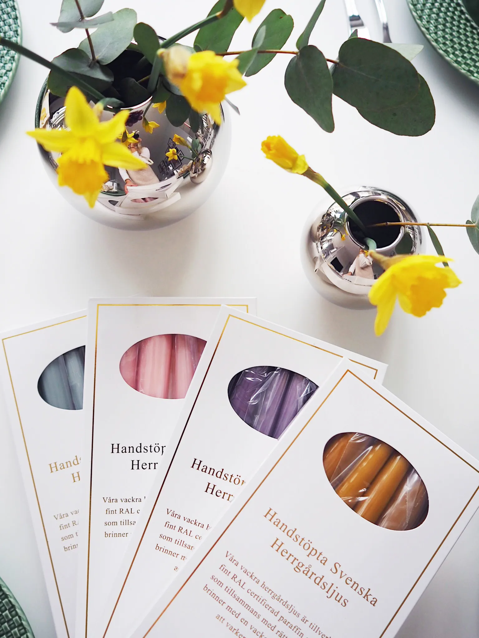 Herrgårdsljus 캔들 30 cm 6개 세트, Eucalyptus Hilke Collection | 힐케 콜렉션