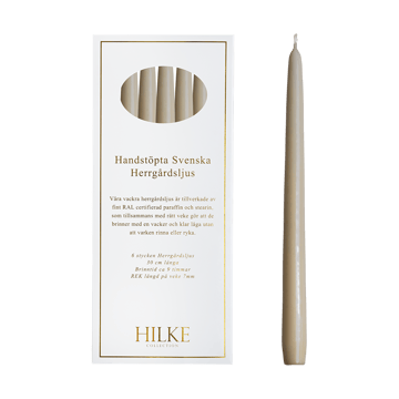 Herrgårdsljus 캔들 30 cm 6개 세트 - Light beige - Hilke Collection | 힐케 콜렉션