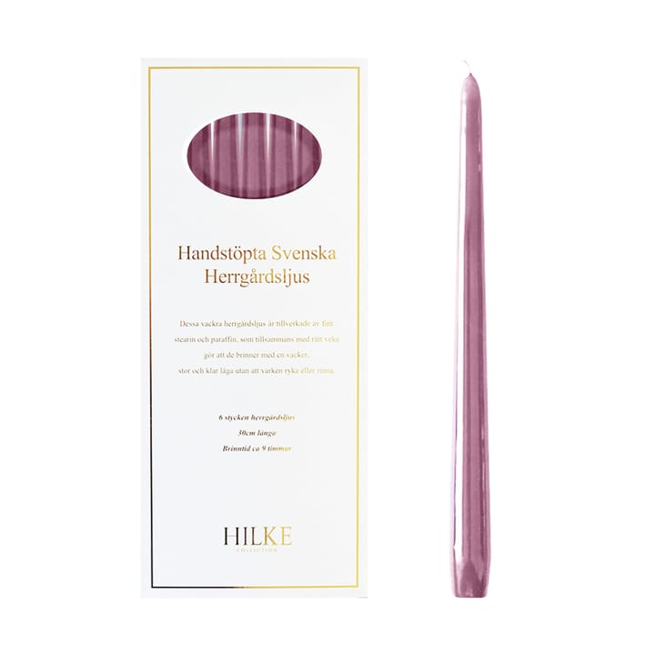 Herrgårdsljus 캔들 30 cm 6개 세트, Old pink Hilke Collection | 힐케 콜렉션