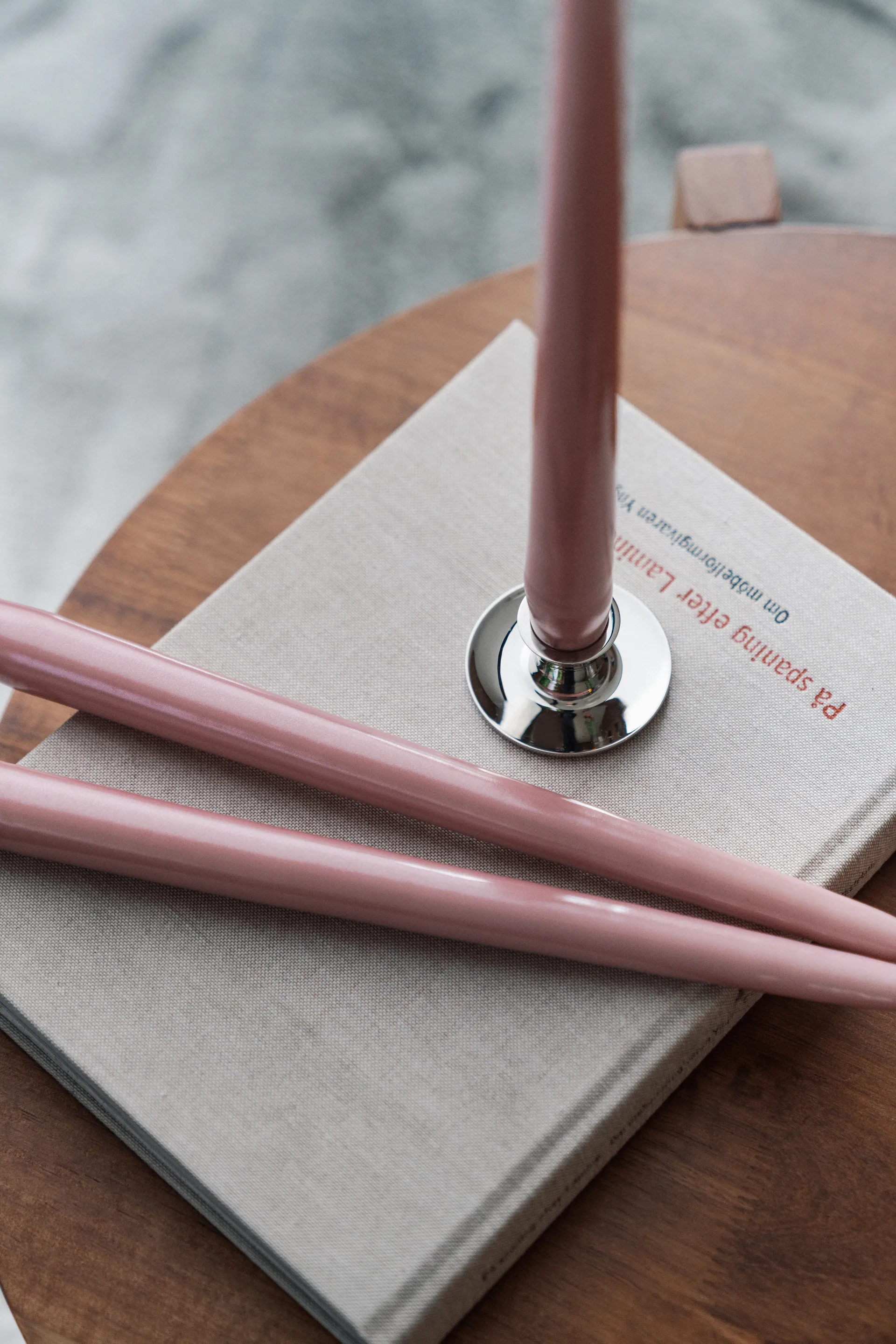 Herrgårdsljus 캔들 30 cm 6개 세트, Pink metallic Hilke Collection | 힐케 콜렉션