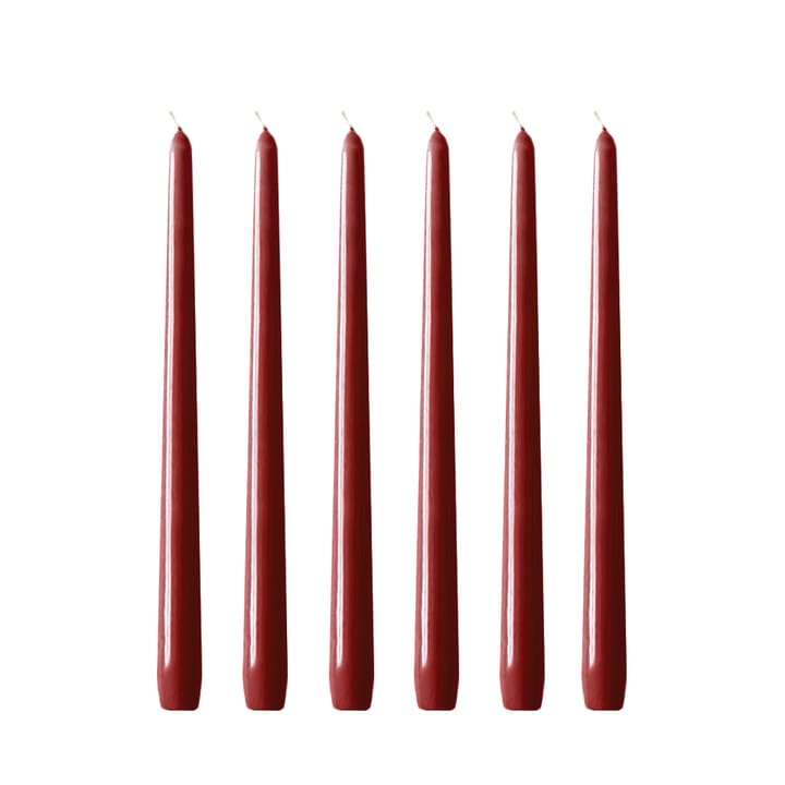 Herrgårdsljus 캔들 30 cm 6개 세트 - Wine red glossy - Hilke Collection | 힐케 콜렉션