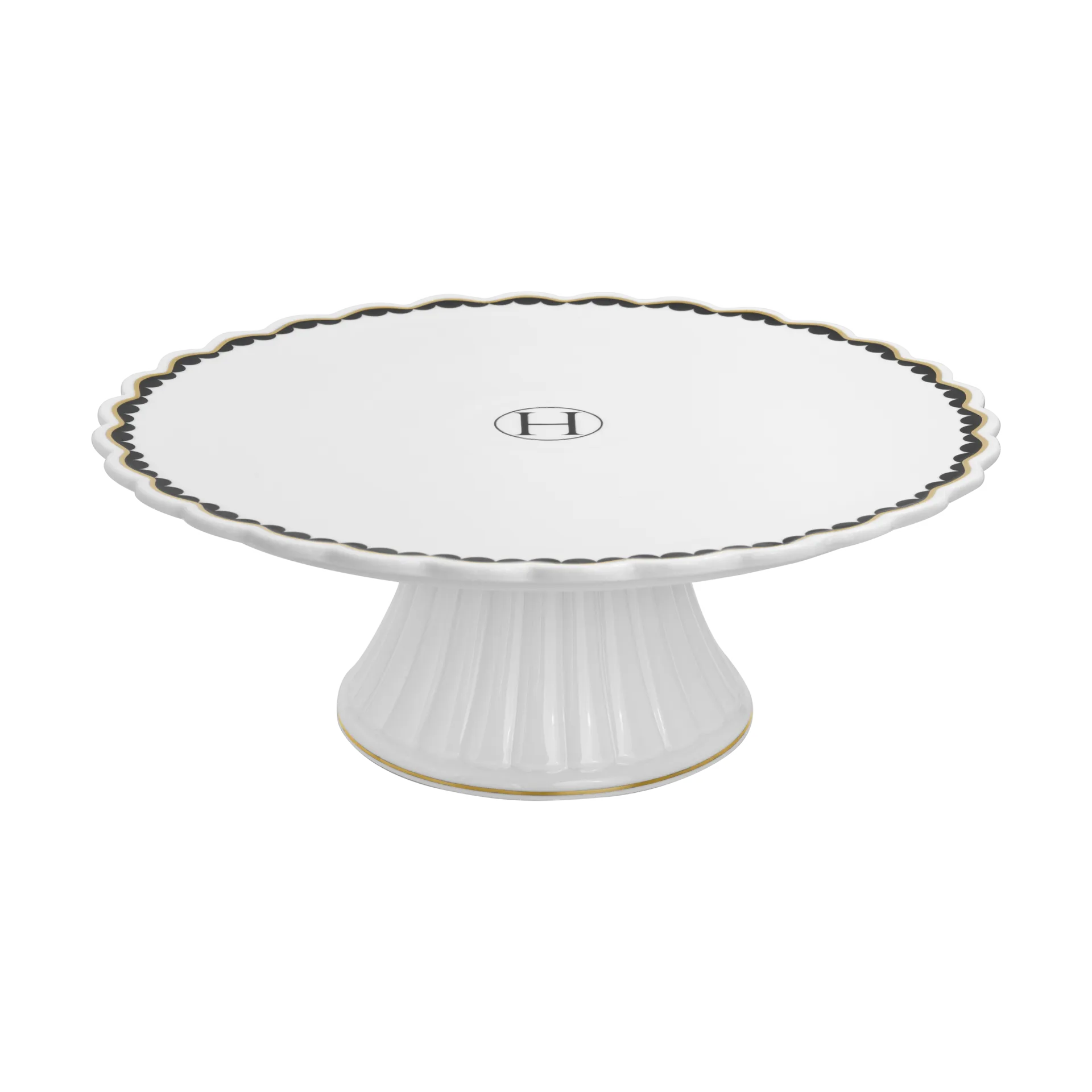 Lignano Sabbiadoro 케이크 스탠드 Ø26 cm, Black glossy Hilke Collection | 힐케 콜렉션