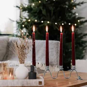 Lignano Sabbiadoro 대림절 캔들스틱 - Nickel-plated brass - Hilke Collection | 힐케 콜렉션