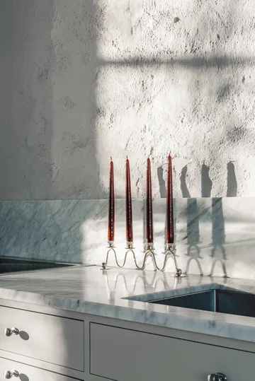 Lignano Sabbiadoro 대림절 캔들스틱 - Nickel-plated brass - Hilke Collection | 힐케 콜렉션