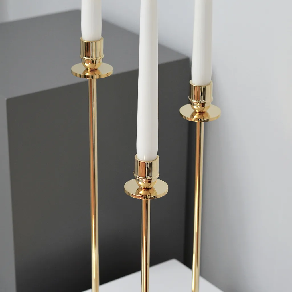 Luce Del Sole 캔들스틱 30 cm, Solid brass Hilke Collection | 힐케 콜렉션