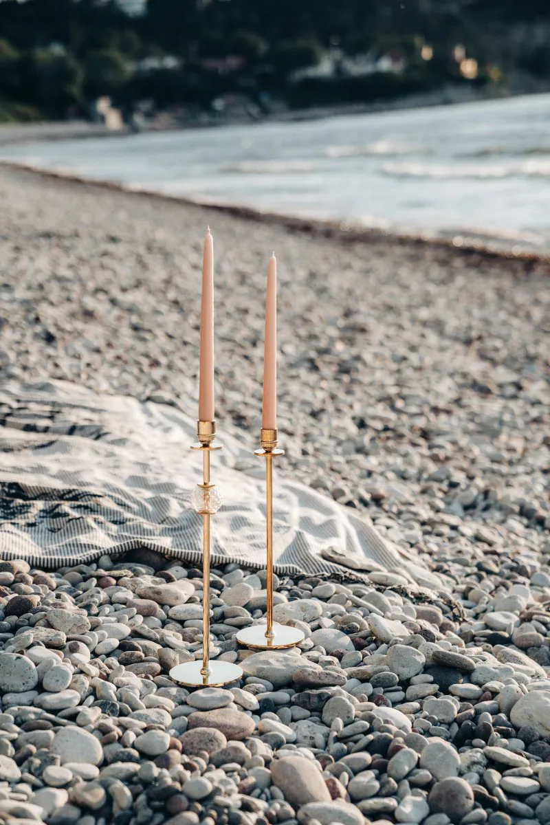 Luce Del Sole 캔들스틱 35 cm, Solid brass Hilke Collection | 힐케 콜렉션