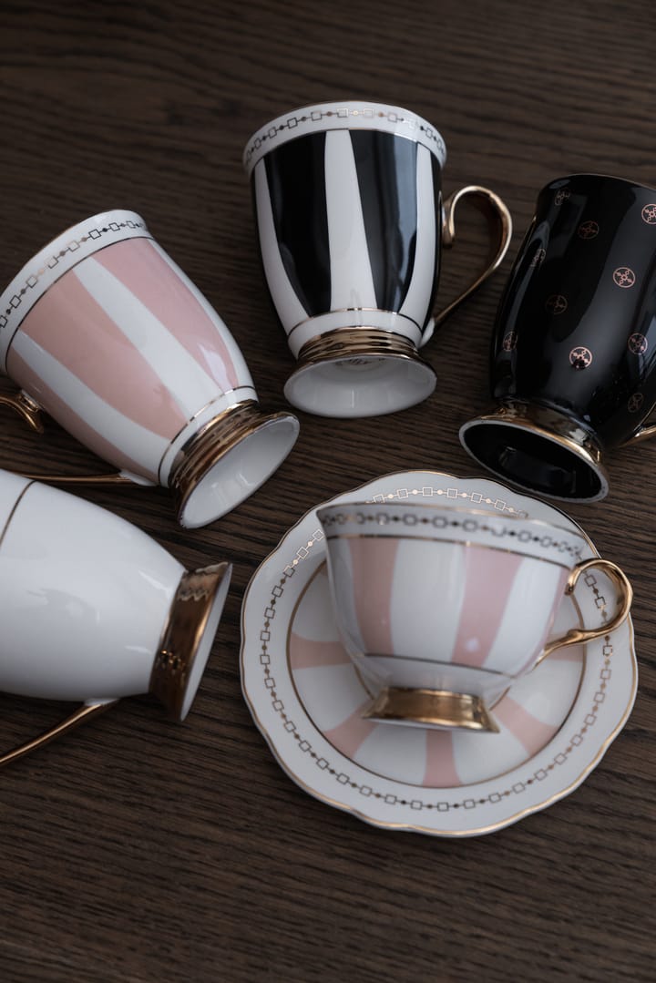 Strisce Nero 머그 28 cl, Black-white-gold Hilke Collection | 힐케 콜렉션