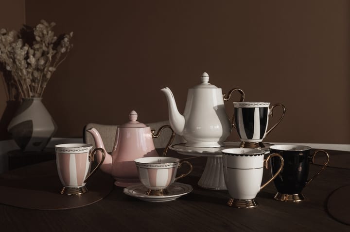 Strisce Nero 머그 28 cl, Black-white-gold Hilke Collection | 힐케 콜렉션