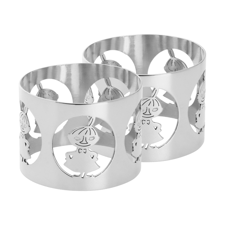힐케 X 무민 냅킨 링 리틀 미 2개 세트 - Nickel-plated brass - Hilke Collection | 힐케 콜렉션