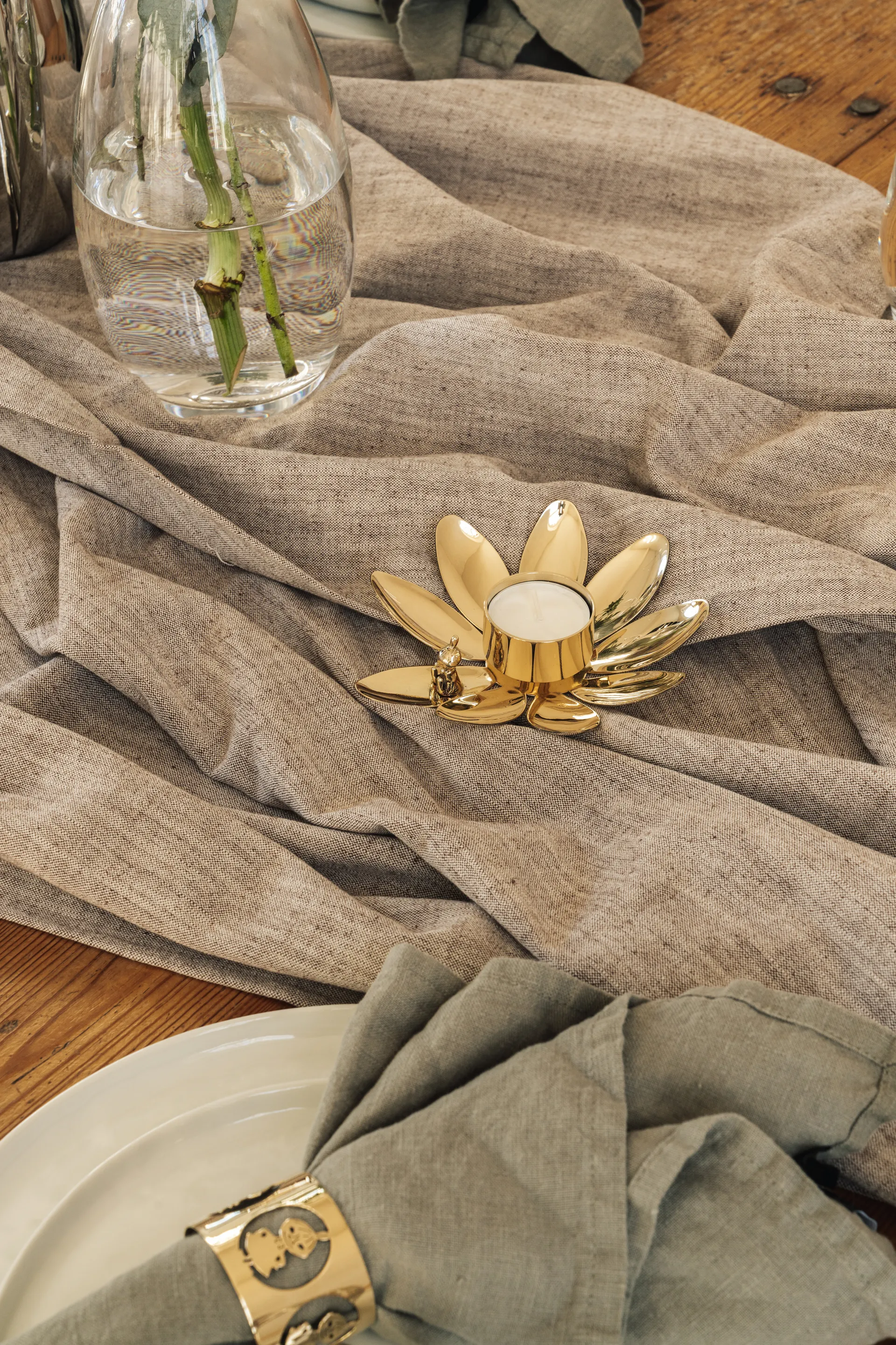 힐케 X 무민 리틀 미 캔들 홀더, Brass Hilke Collection | 힐케 콜렉션