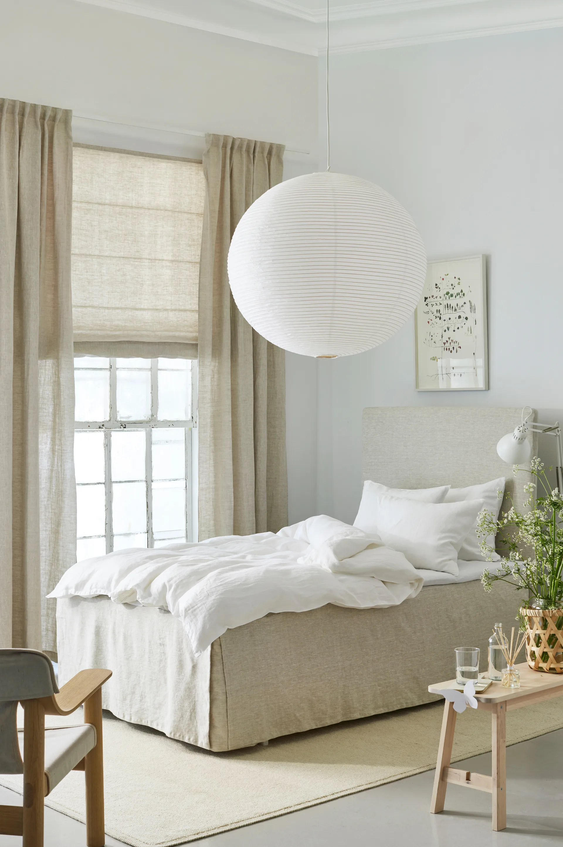 미라마르 로만 블라인드 110x180 cm, Oatmeal Himla | 힘라