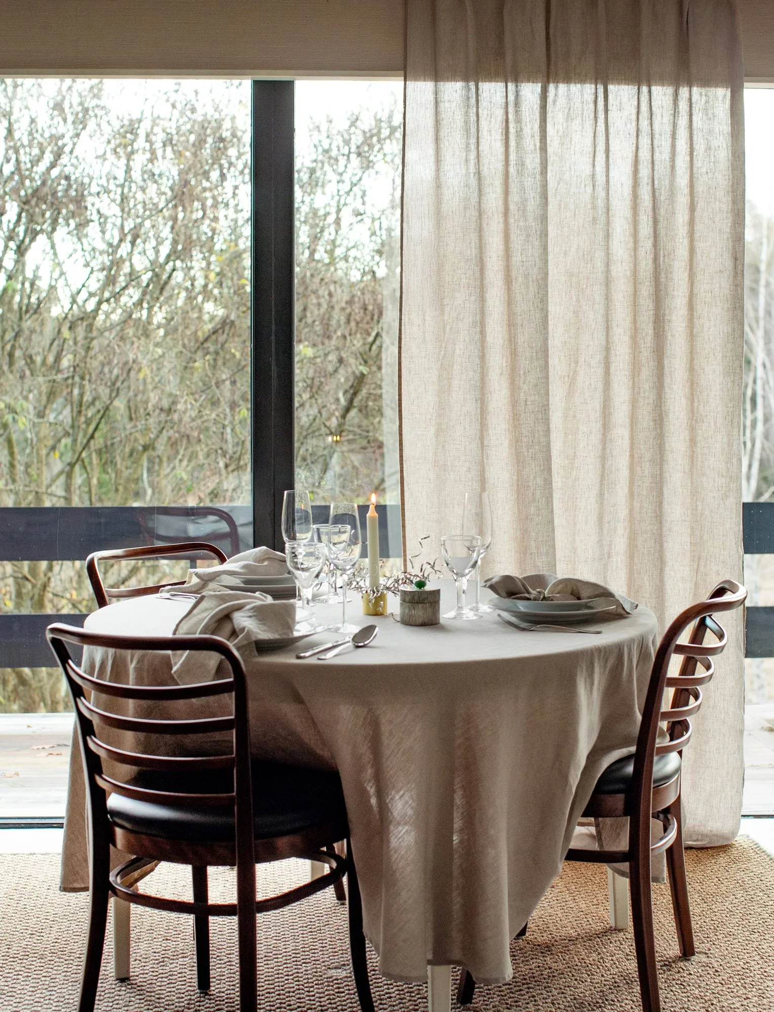 주름밴드가 있는 선라이즈 커튼 140x250 cm, Vintage (grey) Himla | 힘라