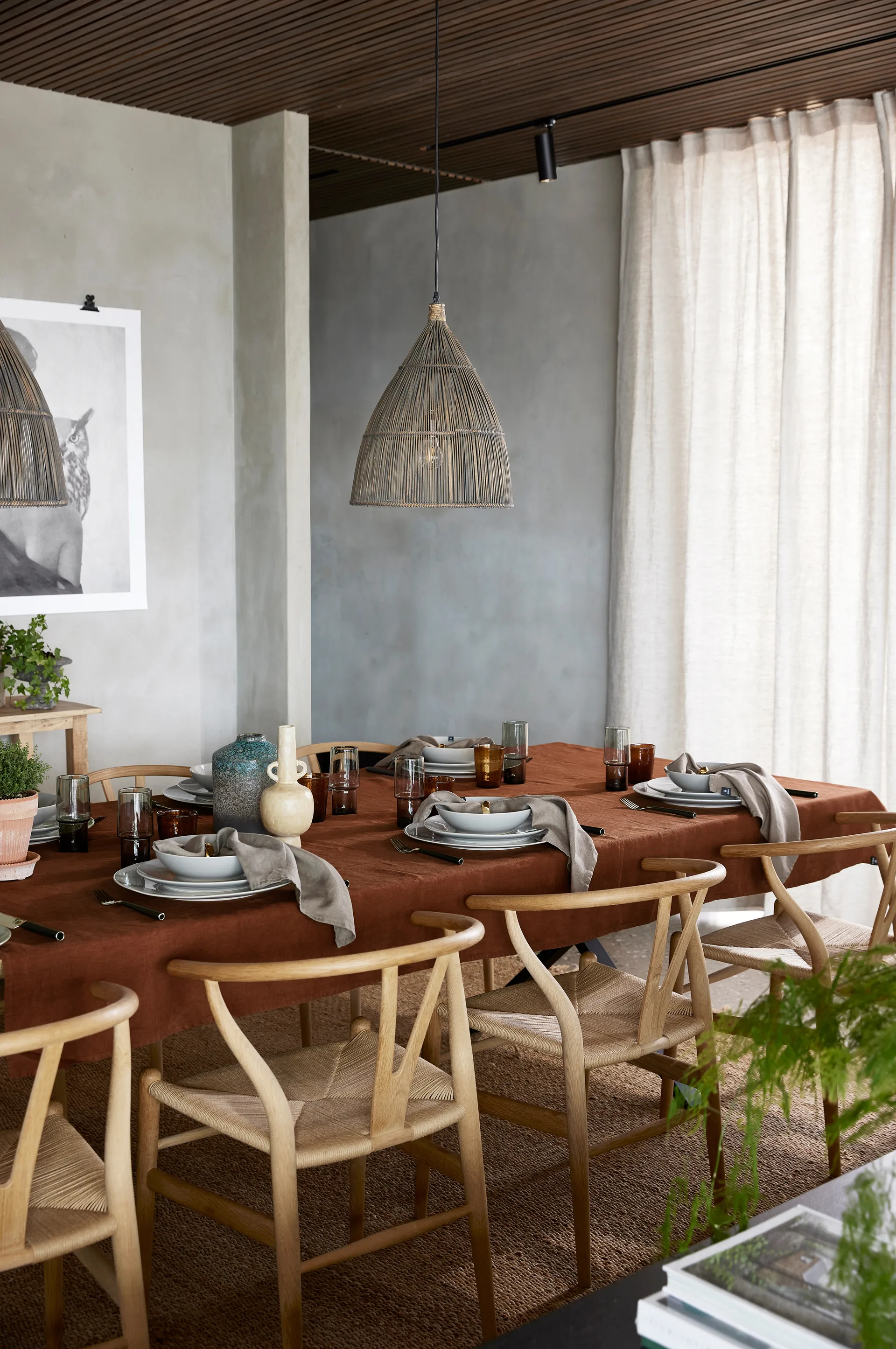 선샤인 커튼 & 타이 140x290 cm, Oatmeal (nature) Himla | 힘라