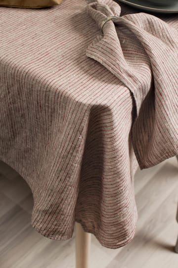 리누스 테이블클로스 145x250 cm - True red-natural - Himla | 힘라