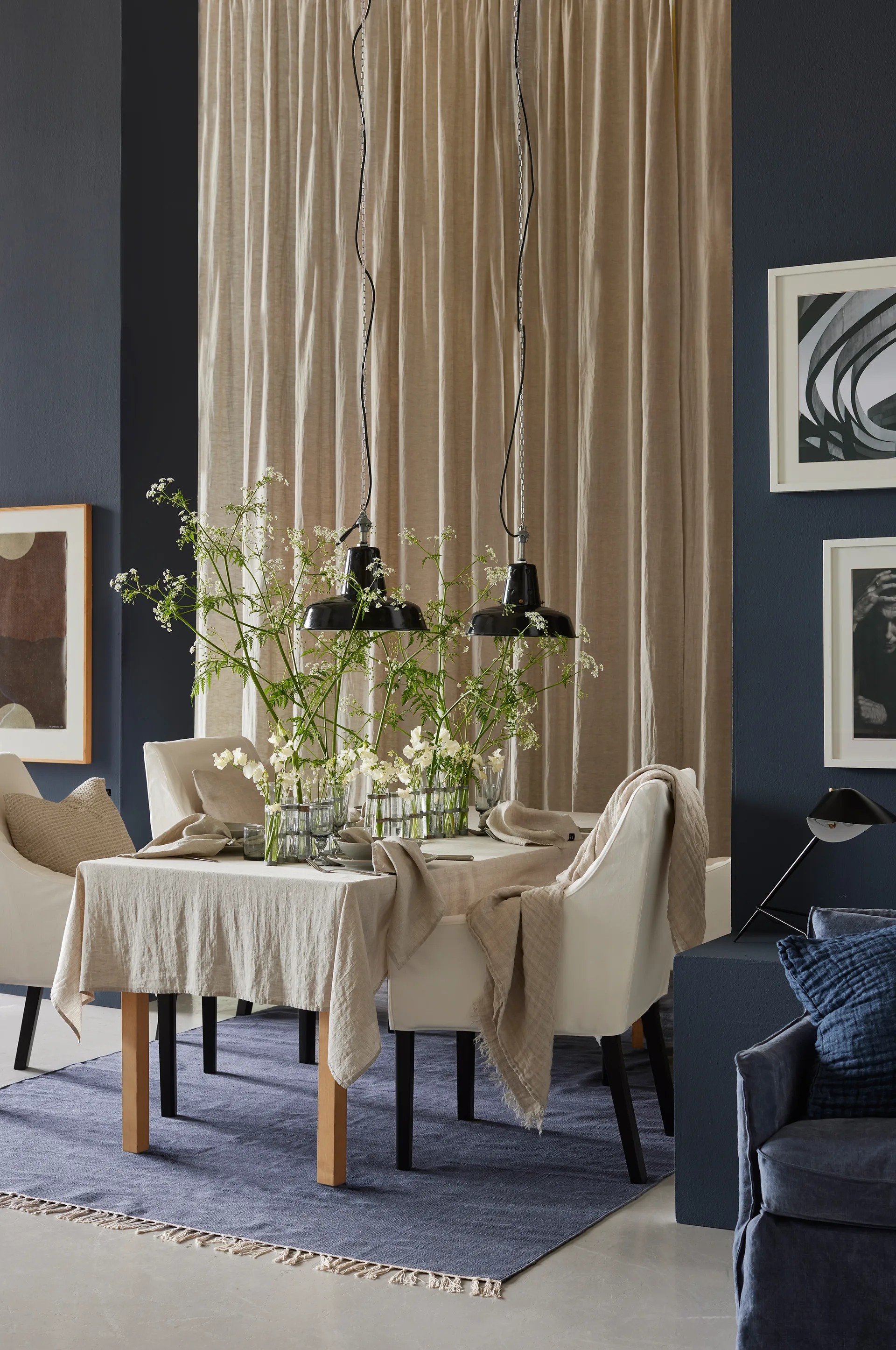 선샤인 테이블보 145x330 cm, Oatmeal (Natural) Himla | 힘라