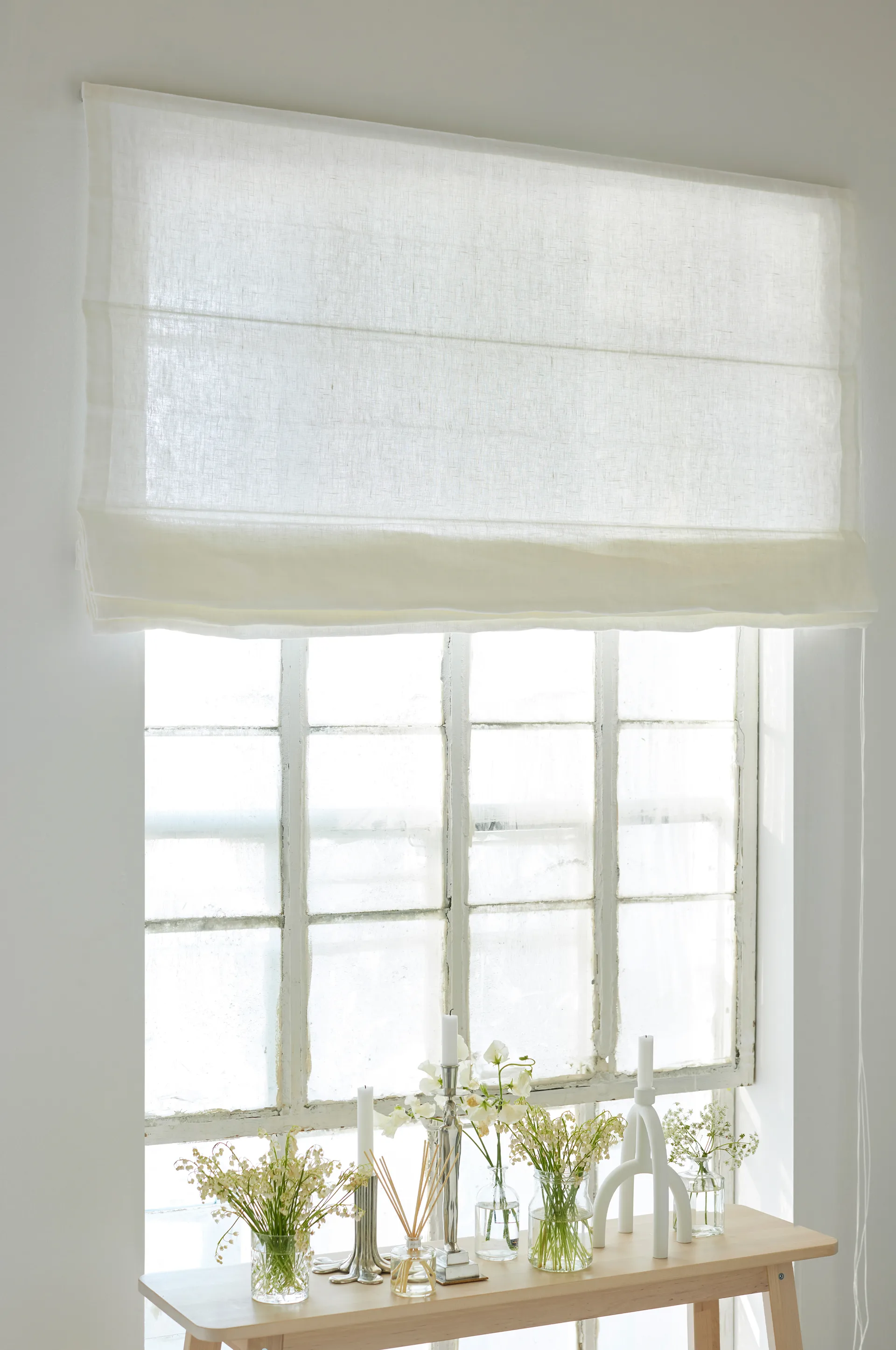 미라마르 로만 블라인드 160x180 cm, White Himla | 힘라