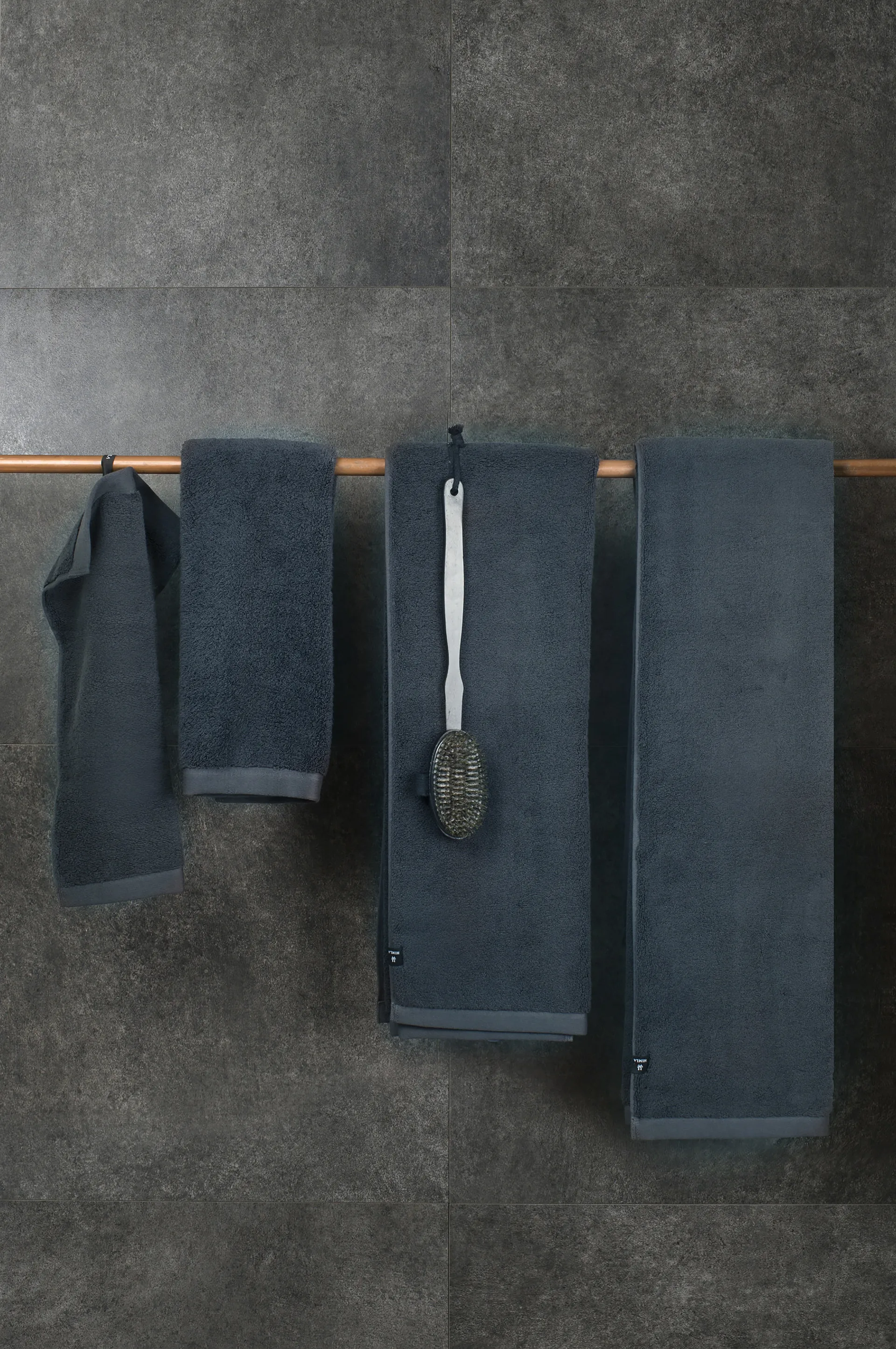 맥사임 오가닉 타월 블루 섀도우, 30x50 cm Himla | 힘라