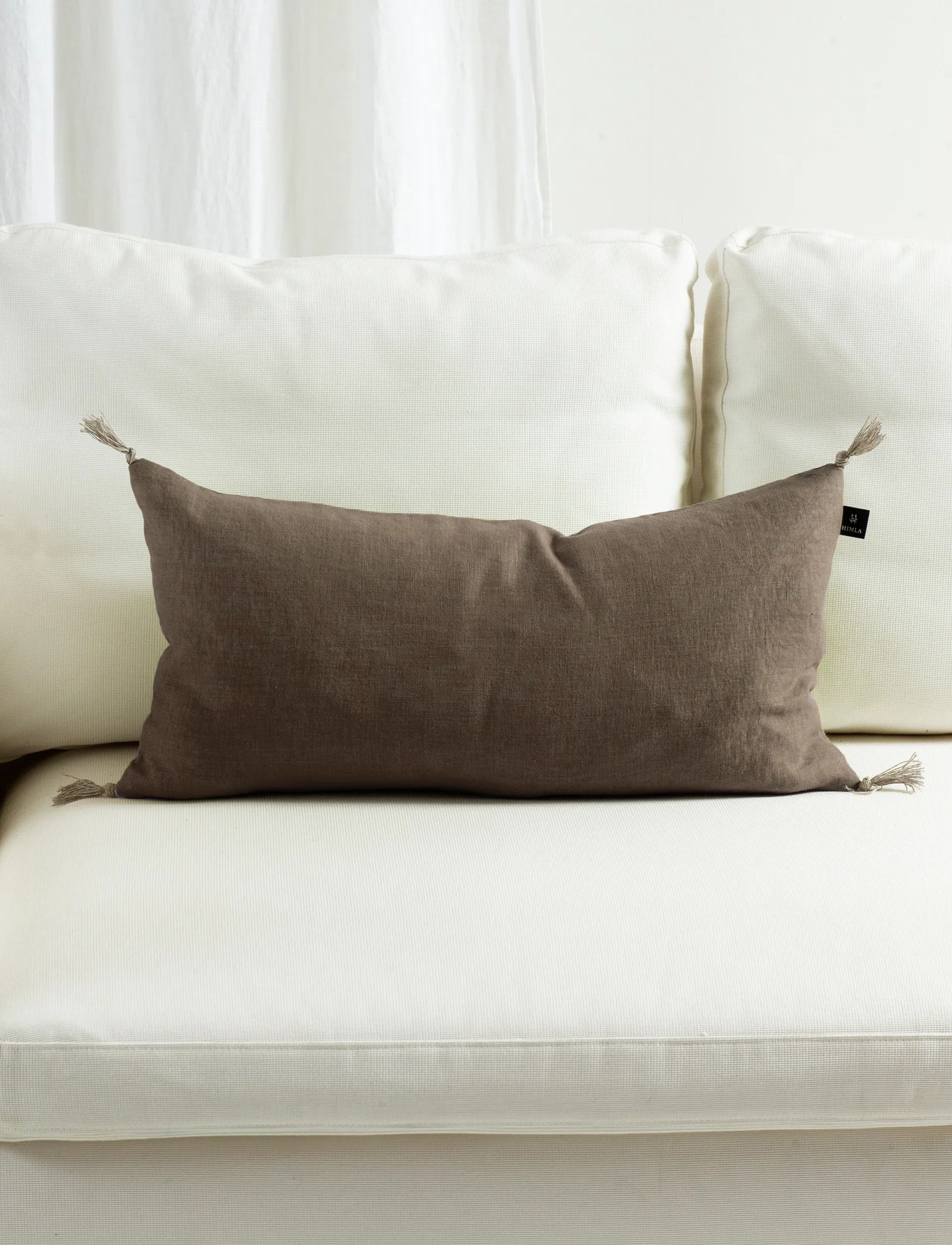 선샤인 쿠션 커버 태슬 30x60 cm, Coffee Himla | 힘라