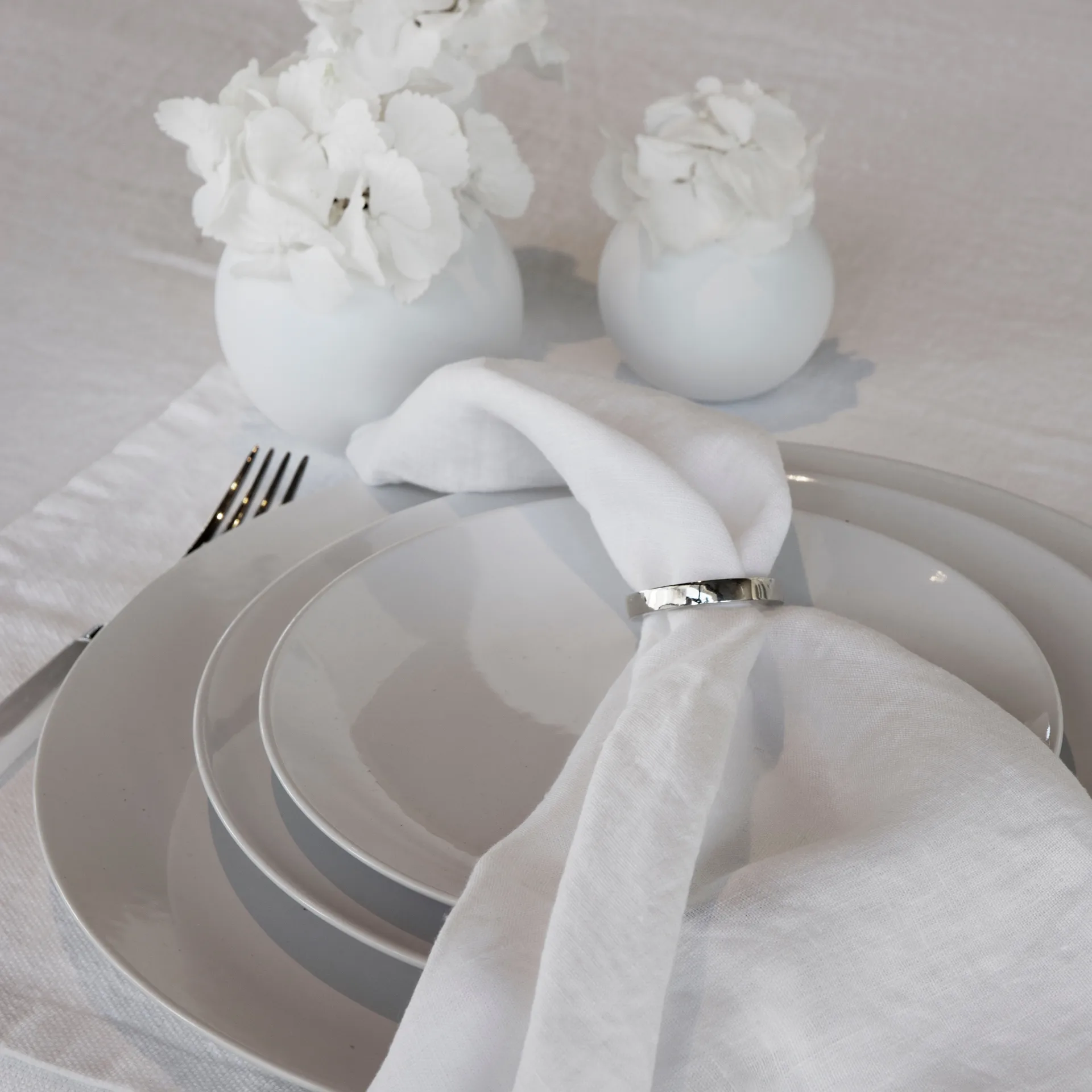 바사 냅킨 링 4팩, silver Himla | 힘라