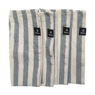 리비에라 패브릭 냅킨 45x45 cm 4개 세트 - Azure - Himla | 힘라