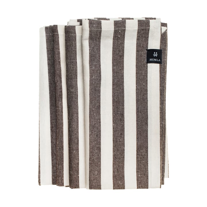브르타뉴 패브릭 냅킨 50x50 cm 4개 세트 - Chocolate - Himla | 힘�라