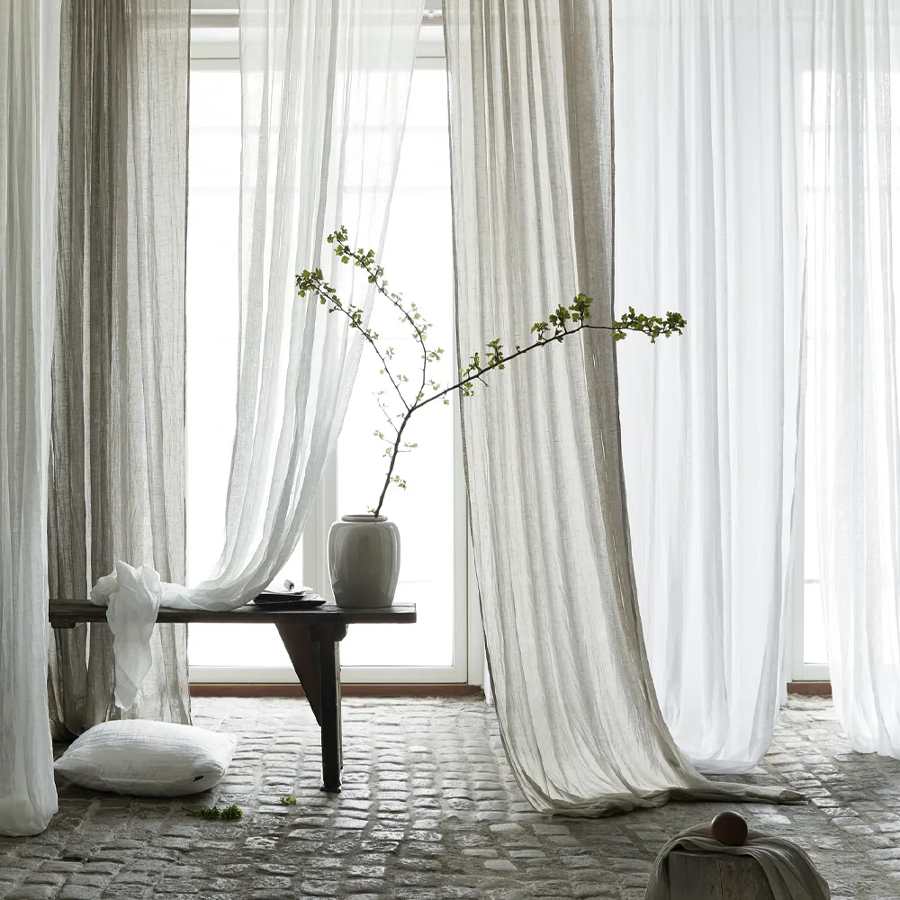 달스란드 커튼, Charcoal, pleat band and channel Himla | 힘라
