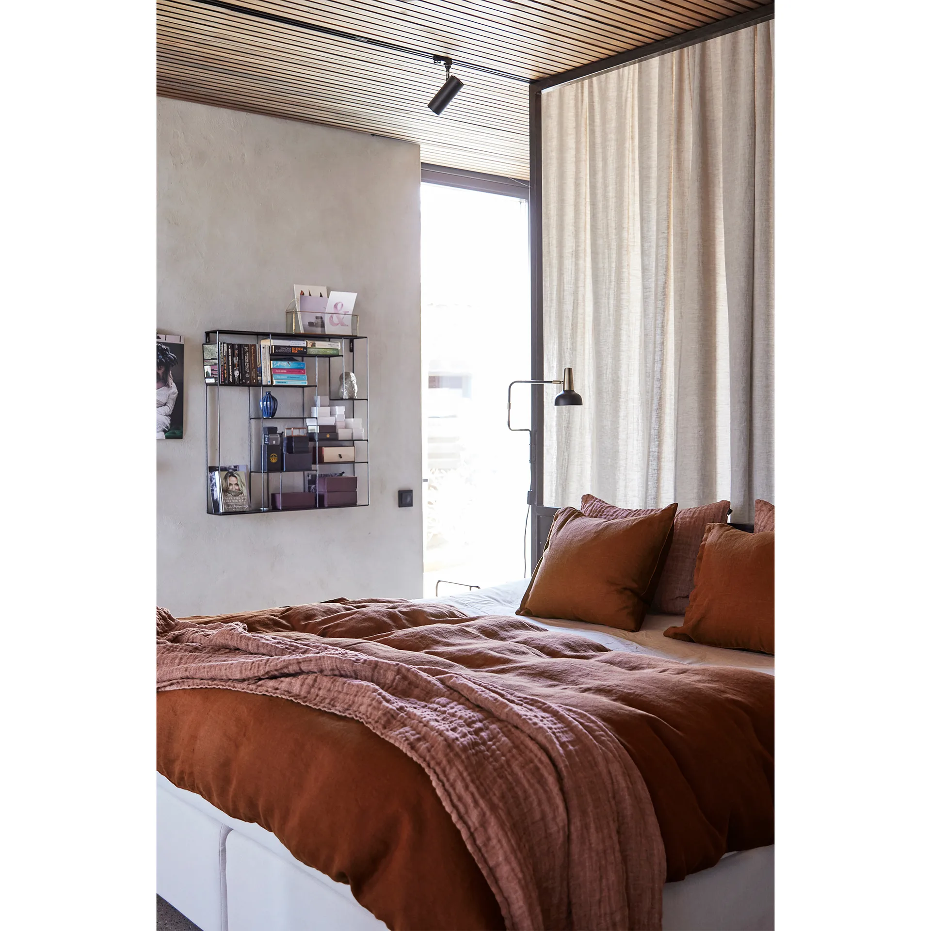 Hannelin 베드스프레드 러스트앤로즈(브라운), 160x260 Himla | 힘라