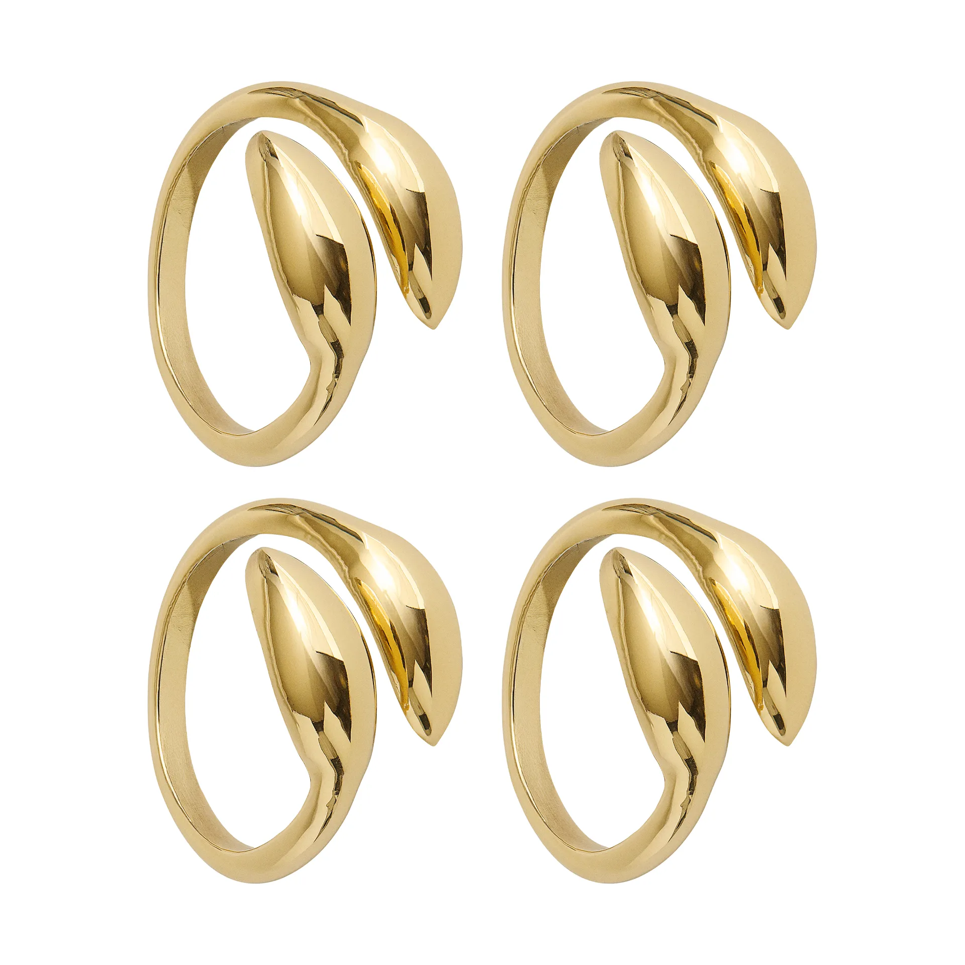 Inverness 냅킨 링, Brass, 4-pack Himla | 힘라