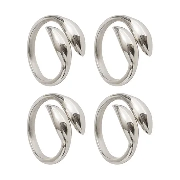 Inverness 냅킨 링 - Silver, 4-pack - Himla | 힘라