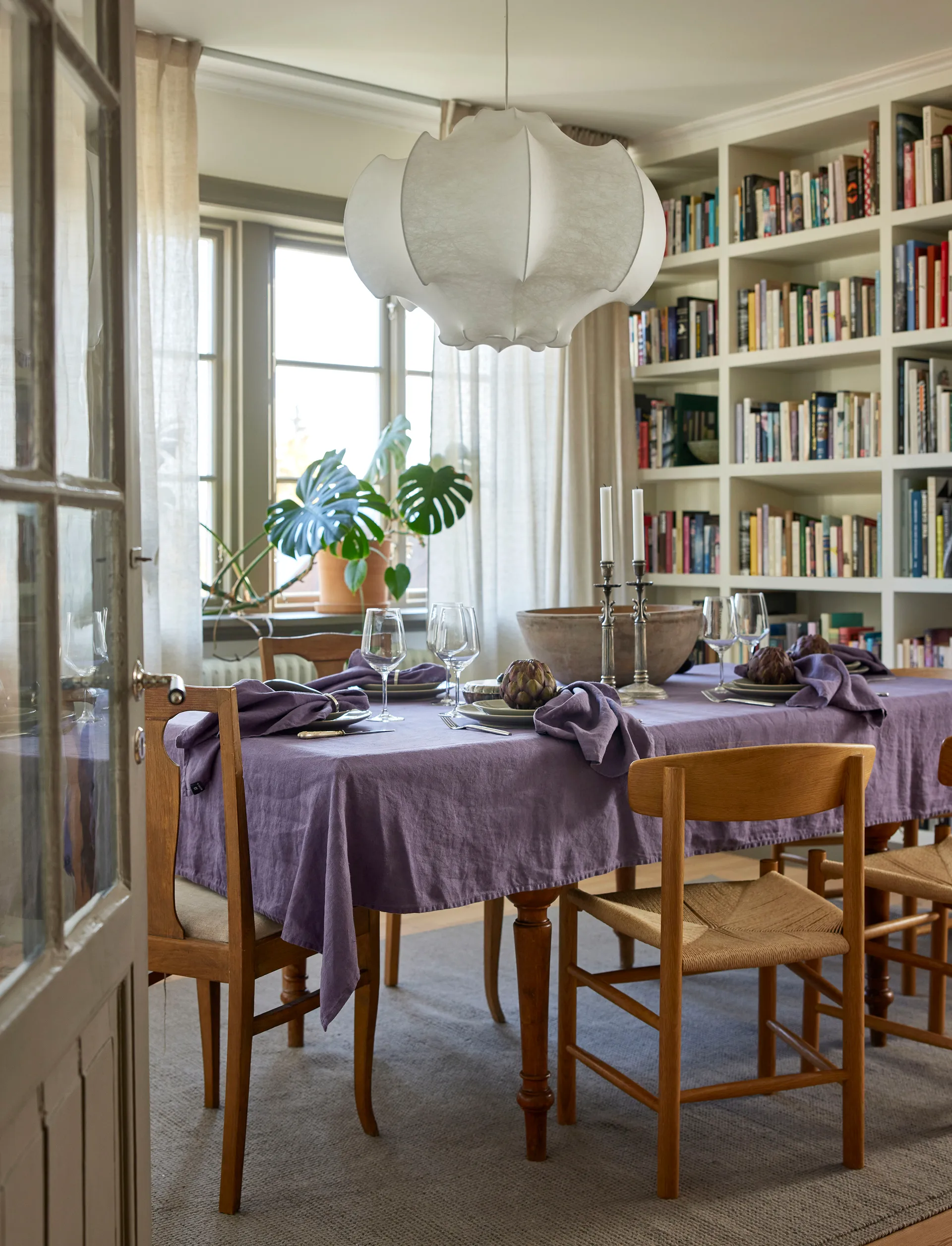 선샤인 테이블 클로스, Lavender, 145x330 cm Himla | 힘라