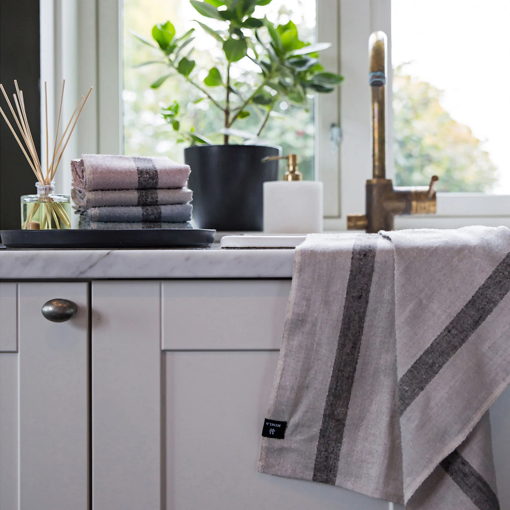 Nelly 주방타올 50x70 cm 2팩, Ash Himla | 힘라