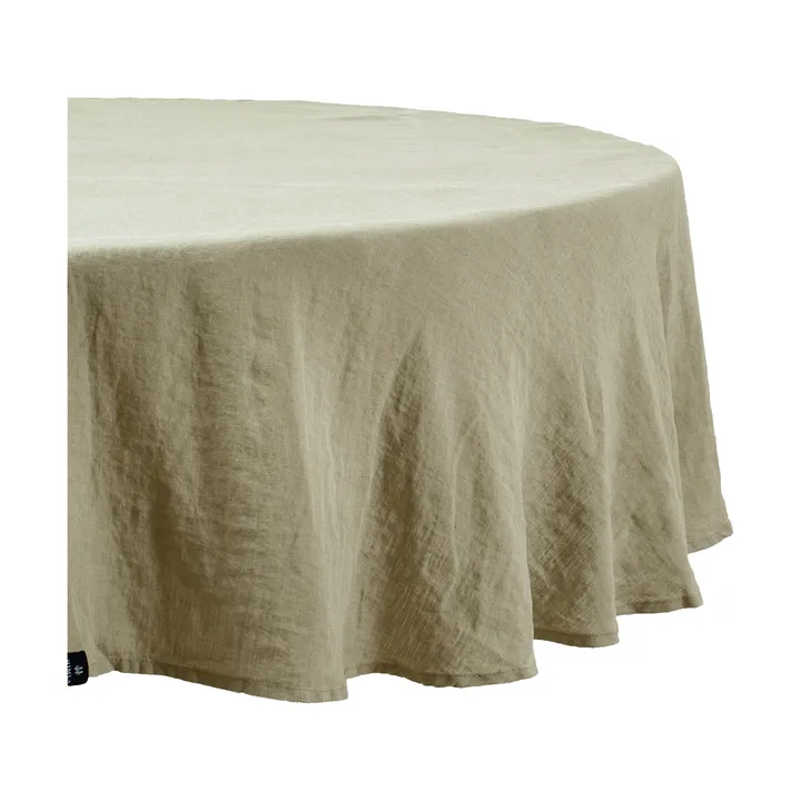Sunrise 원형 린넨 테이블 클로스 - Organic (green), Ø160 cm - Himla | 힘라