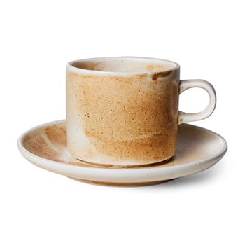 홈 셰프 컵 & 소서 22 cl - Rustic cream-brown - HKliving | 에이치케이리빙