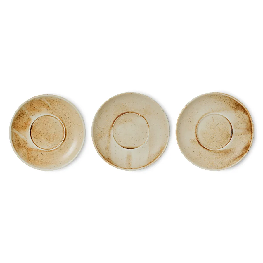 홈 셰프 컵 & 소서 22 cl, Rustic cream-brown HKliving | 에이치케이리빙