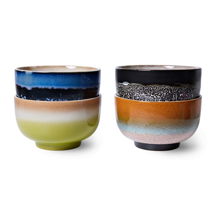 70's 보울 Ø13.5 cm 4개 세트, Groovy HKliving | 에이치케이리빙