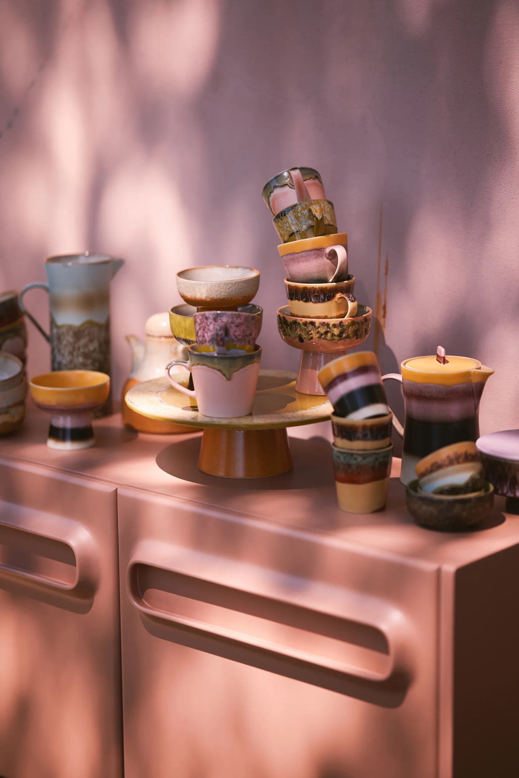 70's 카푸치노 머그 4개 세트, Vista HKliving | 에이치케이리빙