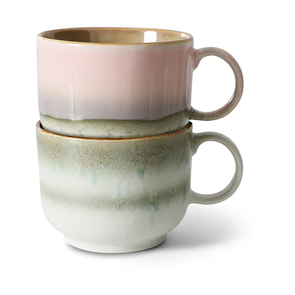 70's 티 컵 42.5 cl 2개 세트, Nova HKliving | 에이치케이리빙