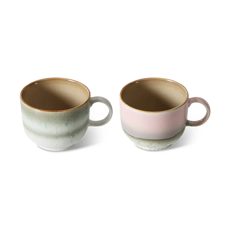 70's 티 컵 42.5 cl 2개 세트, Nova HKliving | 에이치케이리빙