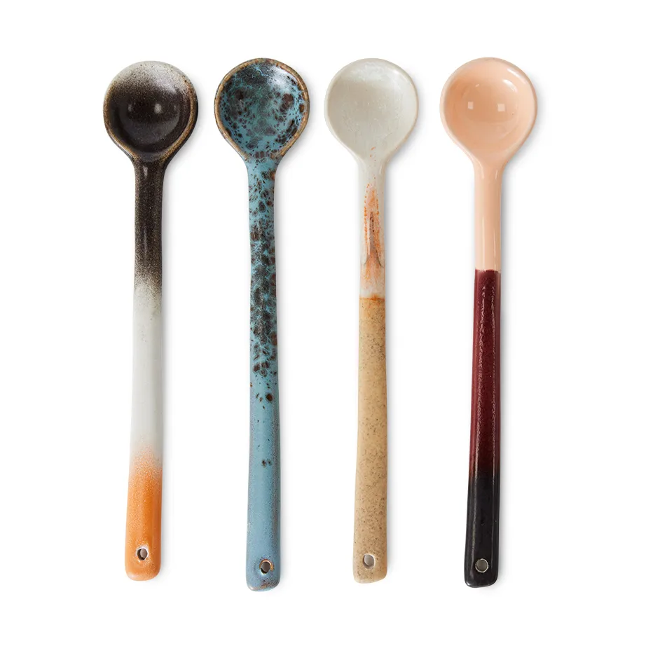 70's 세라믹 스푼 L 4개 세트, Breeze HKliving | 에이치케이리빙