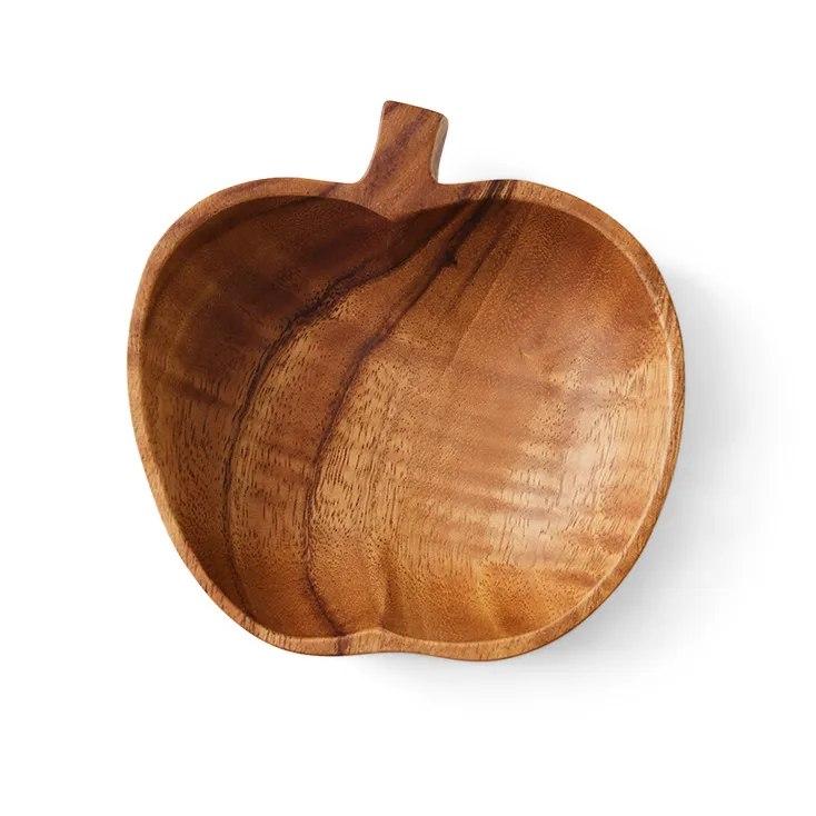 HK Living 사과 모양 보울 M, Acacia HKliving | 에이치케이리빙