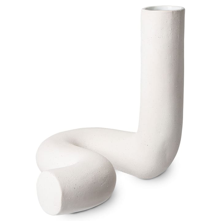 HK Objects 화병 Twisted 21.5x26 cm - Matte white - HKliving | 에이치케��이리빙