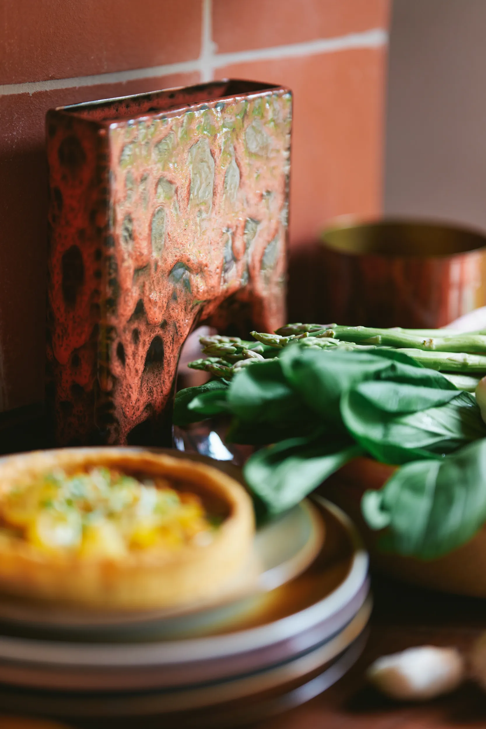 레트로 꽃병 M, Coral HKliving | 에이치케이리빙