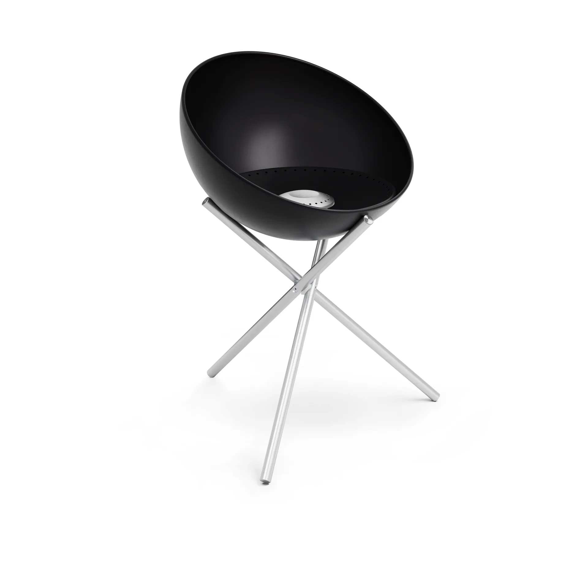 BOWL 57 화로 본체, Black-silver, tripod stand Höfats