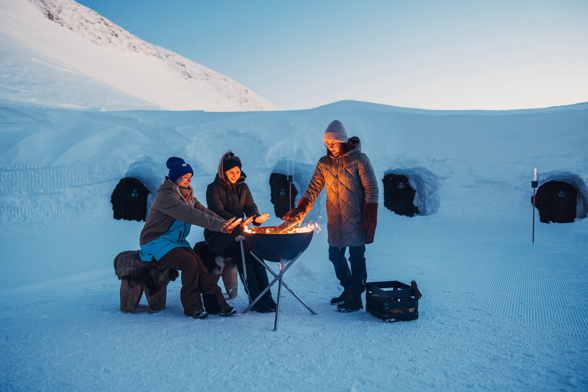 BOWL 57 화로 본체, Black-silver, tripod stand Höfats